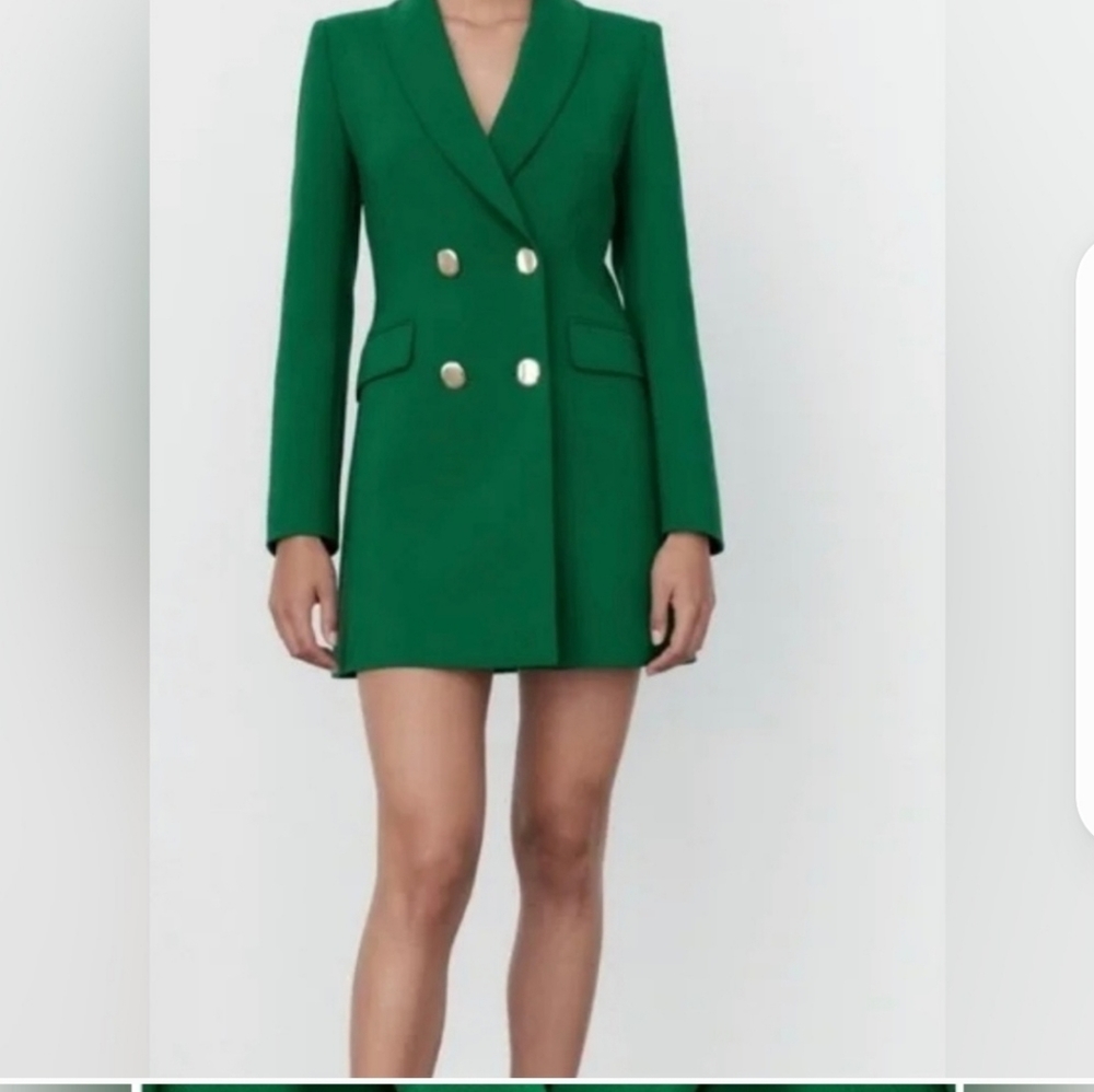 Zara double breast blazer.